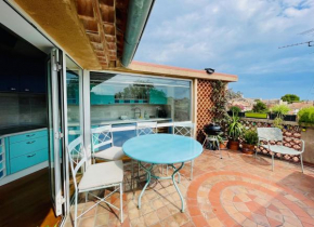 L'Atypique - T3 grande terrasse, BBQ vue et cheminée